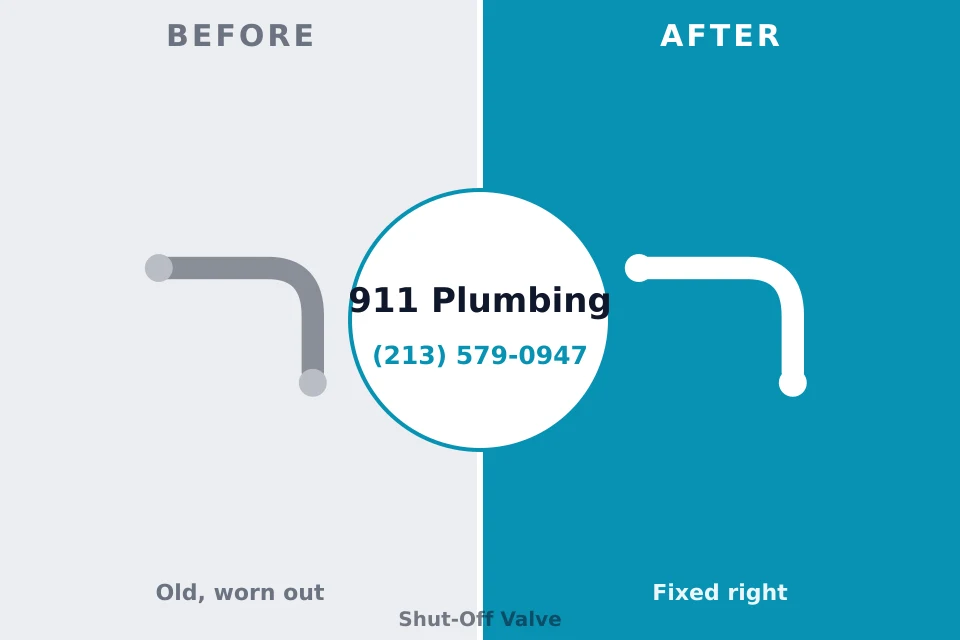 Before and after: plumbing repair Hillsborough, NC